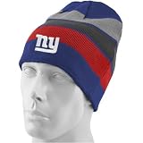 Reebok New York Giants Royal Blue Striped Team Colors Reversible Knit Beanie