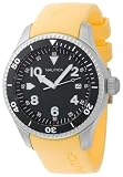 Nautica Sport Yellow Resin Strap Black Dial Men's watch #N10024G
