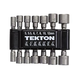 TEKTON 2928 14-Piece Power Nut Driver Bit Set