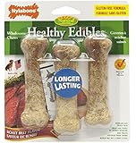 Nylabone Healthy Edibles Regular Roast Beef Flavored Dog Treat Bones, 3 Count
