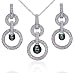 Modern and Chic: Sterling Silver Cascading Circles title=