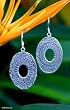 Earrings, 'Lotus Shield' Earrings, 'Lotus Shield'