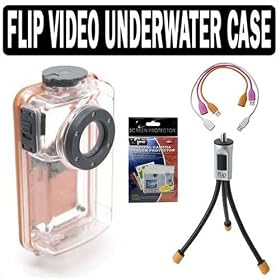 Flip Video AWC1T Underwater Case for Flip Ultra Series Camcorders + Accessory Kit