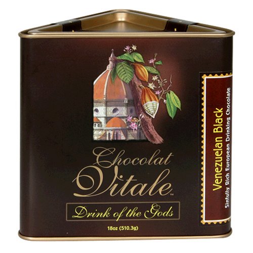 Chocolat Vitale Drinking Chocolate, Venezuelan Black (65 % Cococa), 18-Ounce Tins (Pack of... by Chocolat Vitale