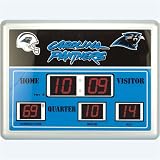 Carolina Panthers Scoreboard Clock w/ Thermometer