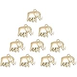 18*17mm Zinc Alloy Gold Plated Elephant Shape Charms DIY Jewelry Bangling Pendants Jewelries Accessory Supply 50pcs