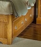 Oak Lane II 2 Drawer Storage Unit - Left (Light Harvest Oak)