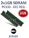 Dual Channel Kit: 2 x 1024 MB = 2GB 168 pin SDRAM-133 ECC Registered DIMM (133Mhz, Sync, PC133R, CL3) - 100% kompatibel zu DELL Part# 311-0855, 311-1363, KTD-PE1550/1024A, 311-1837 - passend für DELL Poweredge 1400 + 1500 + 1550 + 1650 + 2400 + 2450 + 2500 +2500C + 2550 + 4400 + 7150 + SC500 + SC1400 + SC1500 + SC2500 + 1655MC + PowerApp 200 + 220 + 733 + 866 + PowerVault 715N + 735N + 750N + 755N + Precision Workstation 730
