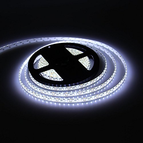 RONSHIN 16.4ft 5M 3528 Cool White Color 600LED 120LED/M NON-Waterproof Flexible Light Strip Lamp DIY 12V IA01065
