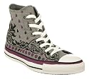 Converse All Star Hi Grey/Purple Bandana
