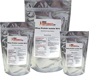 BulkSupplements CLEAN Whey Protein Powder Isolate 90%