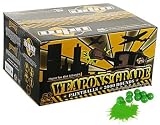 WPN Weapons Grade Paintballs - 2000 Rounds - Green Shell / Green Fill