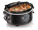 Hamilton Beach Programmable Stay or Go 5 Qt Slow Cooker 33957