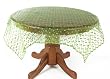 Pack of 3 Lime Light Green Organza Square Table Cloths