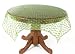 Pack of 3 Lime Light Green Organza Square Table Cloths