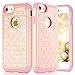 iPhone 8 Case, iPhone 7 Case, Arodking Luxury Bling Crystal Diamond Cute Rose Gold For Girls Soft Rubber With Hard PC Heavy Duty Hybrid Cover For (4.7 Inch) Apple iPhone 8 (2017) / iPhone 7 (2016)