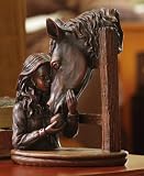 Girl And Her Horse Collectible Statue Figurine By Collections Etc