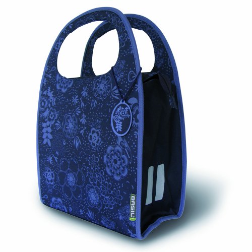 Basil Mirte Shopper Bag Einkaufstasche zur Befestigung am Fahrrad; Farbe: blueberry-purple Preisvergleich