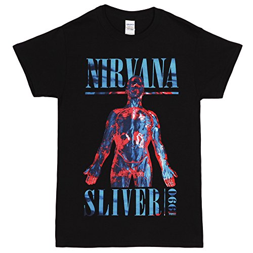 Nirvana 1990 Sliver Adult T-shirt - Black