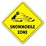 SNOWMOBILE ZONE -Sign- new snow mobile arctic cat gift
