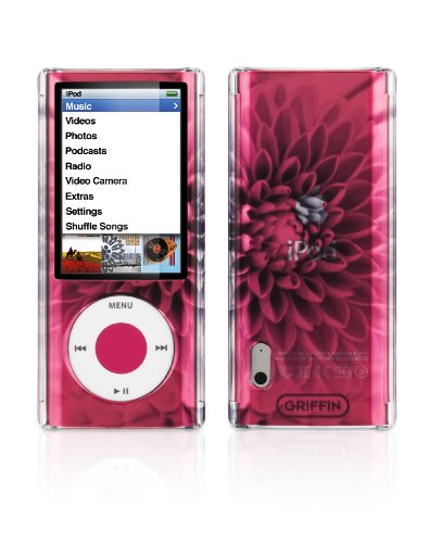 Griffin iClear Sketch Polycarbonate Case for iPod nano 5G (Bloom Black)