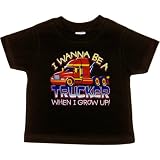 Toddler T-Shirt : I WANNA BE A TRUCKER WHEN I GROW UP