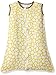 Bacati Muslin Ikat Animal Prints Wearable Blankets Sleeping Bag, Yellow/Grey, Medium
