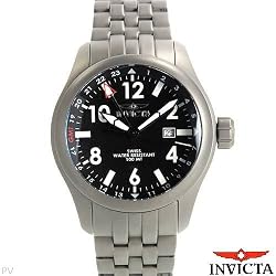 Invicta Men's 0190 Force Collection Black Dial Matte Grey Stainless Steel Watch