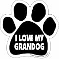 Car Magnet-Paw-I love my Grandog- 5.5" x 5.5" from Imagine This Company