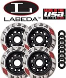 LABEDA WHEELS Inline Hockey FUZION 76mm MICRO WHITE x4