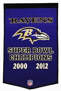 Baltimore Ravens 24''x36'' Wool Dynasty Banner