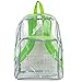 Eastsport Backpack, Clear/Green, One Size