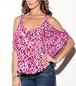 G by GUESS Daria Printed Poncho Top