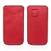 iPhone SE, 5s and 5 Case, Snugg Apple iPhone SE, 5s and 5 Red Leather Pouch Case [Card Slot] Apple iPhone SE, 5s and 5 Pouch Case Cover Executive Design