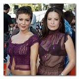 Alyssa Milano & Holly Marie Combs Color Box Canvas Print - Gallery Wrapped - (12x12 Inches)