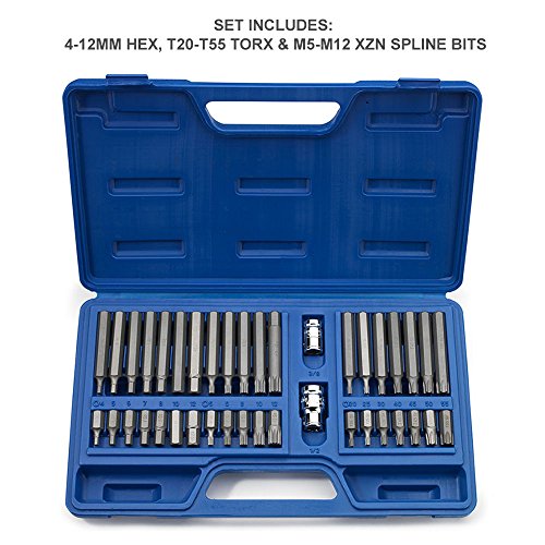 Neiko 10280B Combination Hex, Torx, and XZN Triple Square Driver Socket