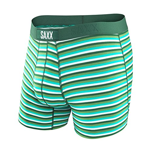 SAXX Vibe Boxer Modern Fit Tonal Forest Hiker Stripe Size X-Large
