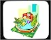 Decorated Mouse Pad with alligator, bath, crocodile, pet, washing