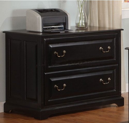 File Cabinet with Metal Hardware in Espresso Finish