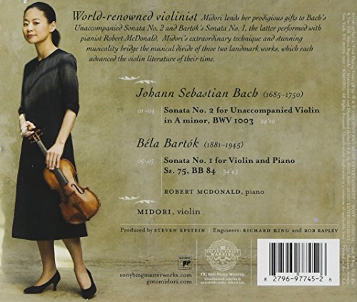 Bach: Violin Sonata No. 2 in A Minor, BWV 1003 - Bartók: Violin Sonata No. 1, Sz. 75