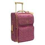 Diane Von Furstenberg Signature Six 21" Expandable Rolling Carry-on (Fuchsia Pink)