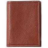 Johnston & Murphy Trifold Wallet - Dark Mahogany Waxhide