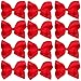 Large Boutique Hair Bows 6 Inch Cheerleading Cheerleader Cheer Bow Alligator Clips For Baby Girl Teens Women (Red)