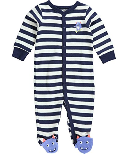 Carter's Baby Boys' Striped Footie (Baby) - Monster