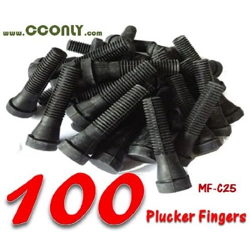Pack of 100 Rubber Chicken Plucker Fingers for Poultry Plucking Machine