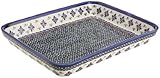 IMAGE OF Bunzlauer Polish Pottery 2-Quart Rectangular Baker, DU60 Design
