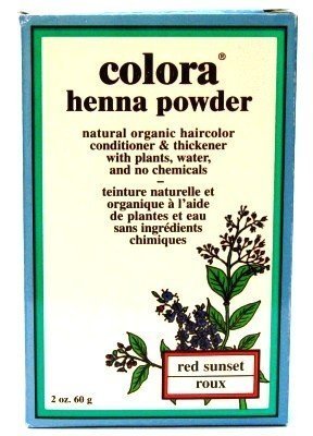 Colora Henna Veg-Hair Redsnset 59 ml (3-Pack) with Free Nail File (Haarfarbe) Preisvergleich