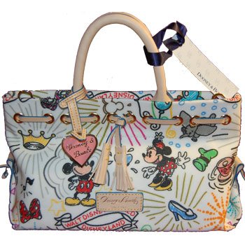 Disney Dooney & Bourke Sketch Tassle Tote