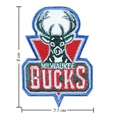 Milwaukee Bucks Logo Embroidered Iron on Patches Free Shipping From Thailand