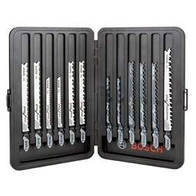 Bosch TW12AL Woodworking JSB 12-piece Promotional Jigsaw Set by Bosch